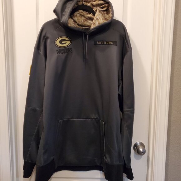🏈 Green Bay Packers Nike Salute to Service 3XL Therma-Fit Hoodie - Picture 2 of 7